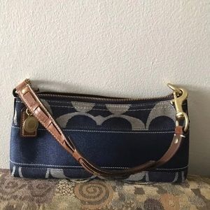Coach denim signature purse